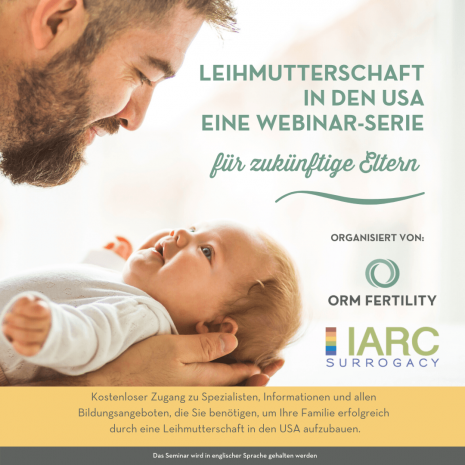 ORM Fertility und IARC bieten eine Reihe kostenfreier Webinare zum Thema 'Leihmutterschaft in den USA'